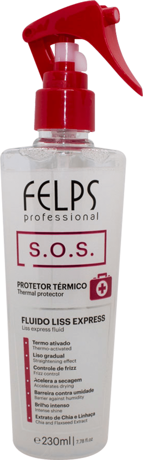 Felps Professional SOS Liss Express - Thermal Protective Fluid 230ml/7.78 fl.oz