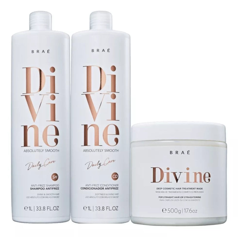 Brae Divine Kit Shampoo, Conditioner, Mask And Keratin Serum