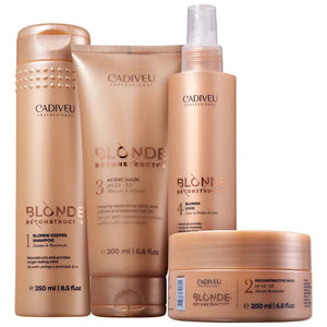 Cadiveu Blonde Reconstructor Home Care Kit (4 products)