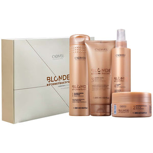 Cadiveu Blonde Reconstructor Home Care Kit (4 products)