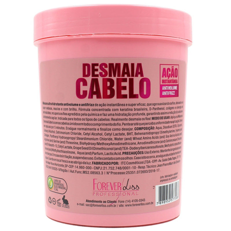 Forever Liss Professional Desmaia Cabelo Brazilian keratin Mask 350g 8.1 oz