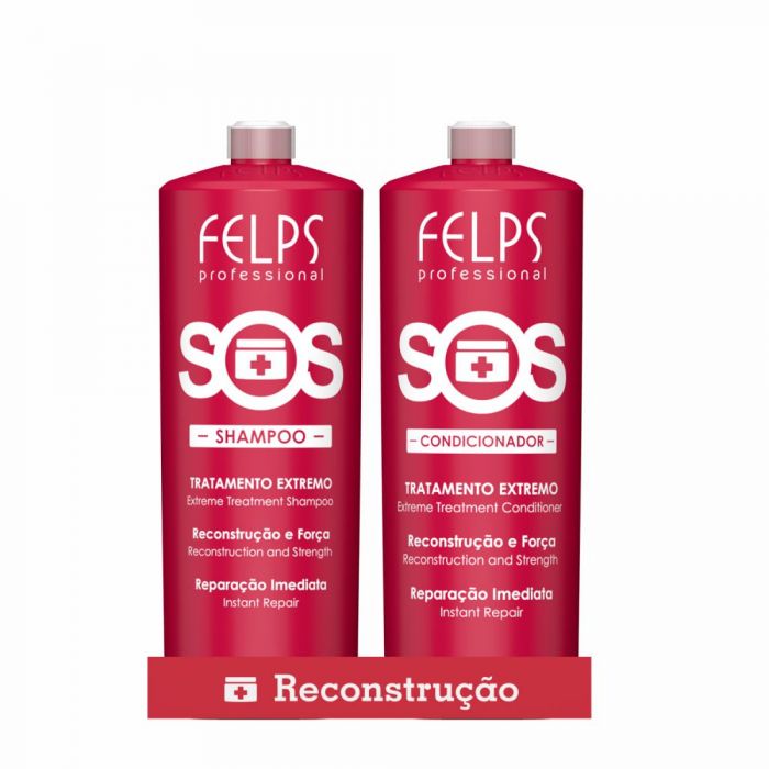 Felps SOS - Shampoo And Conditioner For Intense Treatment 2x1000ml/33.8 fl.oz