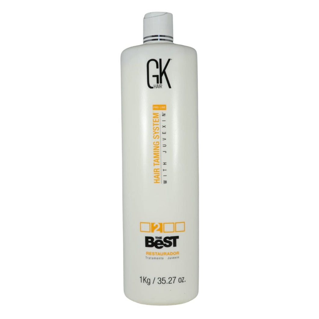 GK Hair The Best Semi Permanent Straightening Hair Taming System With Juvexin 1000ml/33.8 fl.oz.