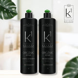 K1 Cosmetics kit Organic Repair Progressive Brush Without Formaldehyde Anti-residue Shampoo and Volume Reducer 2x1000ml/33.8 fl.oz