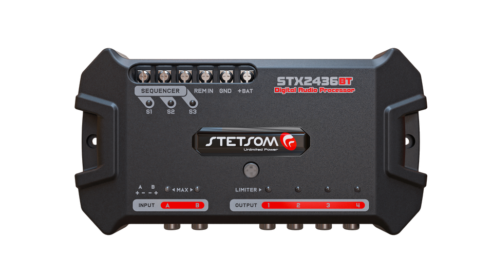 Stetsom STX2436 Bluetooth DSP Crossover & Equalizer 4 Output Channel Full Digital Signal Processor