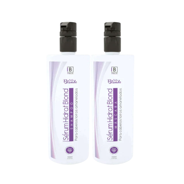 Inblue Professional - Serum Hidrat Blond Inblue Shampoo Matizadora Mask 2X1000ML/33.8 FL.OZ.